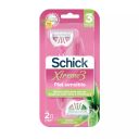 Schick Xtreme 3 Piel Sensible 2 Unidades - Máquina de Afeitar Desechable