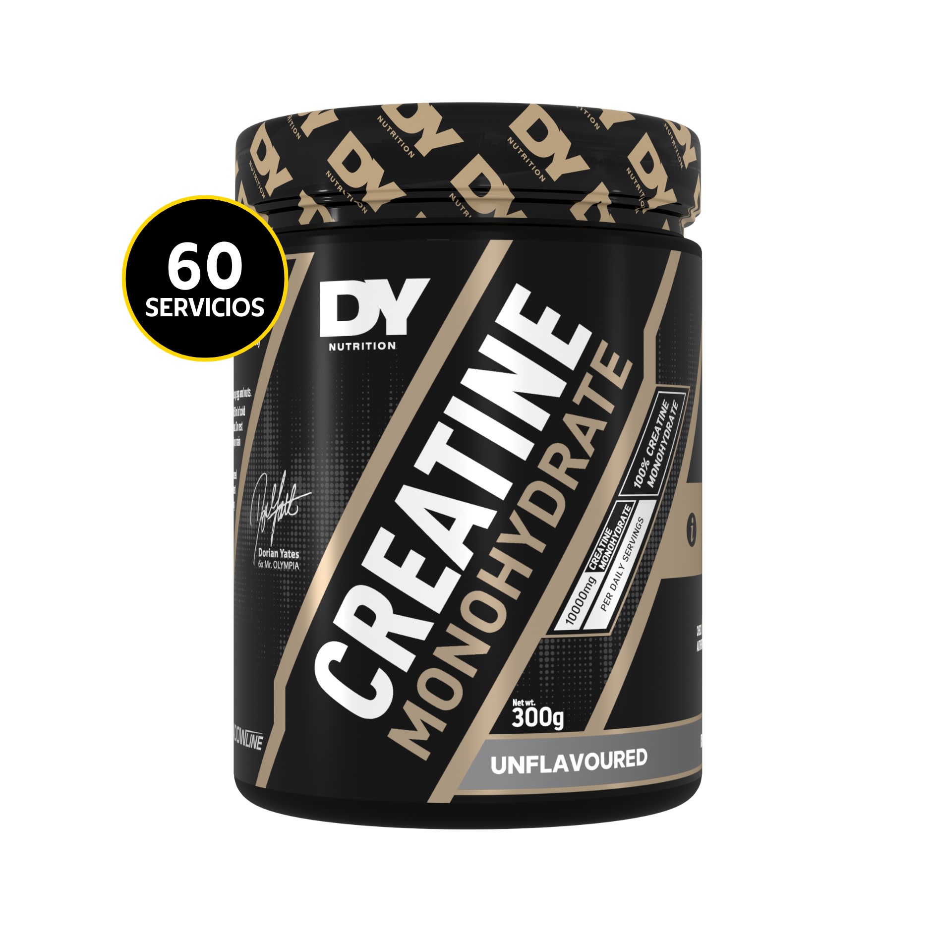 DY Nutrition Creatina Monohidrato 300 g - Sin Sabor