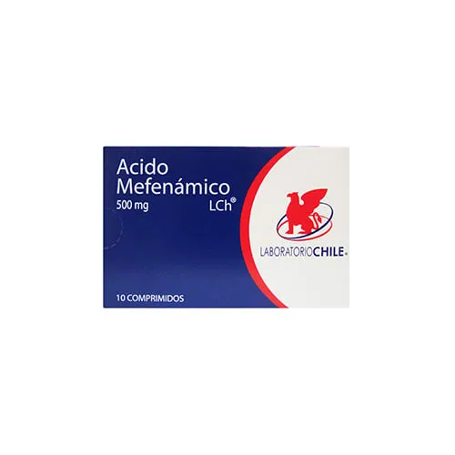 Ácido Mefenámico 500 mg x 10 Comprimidos - Laboratorio Chile