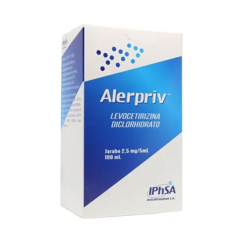 Alerpriv Jarabe 2,5 mg/5 mL x 100 mL - Levocetirizina