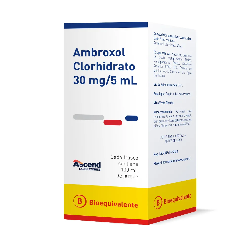 Ambroxol 30 mg/5 ml Jarabe 100 ml - Ascend