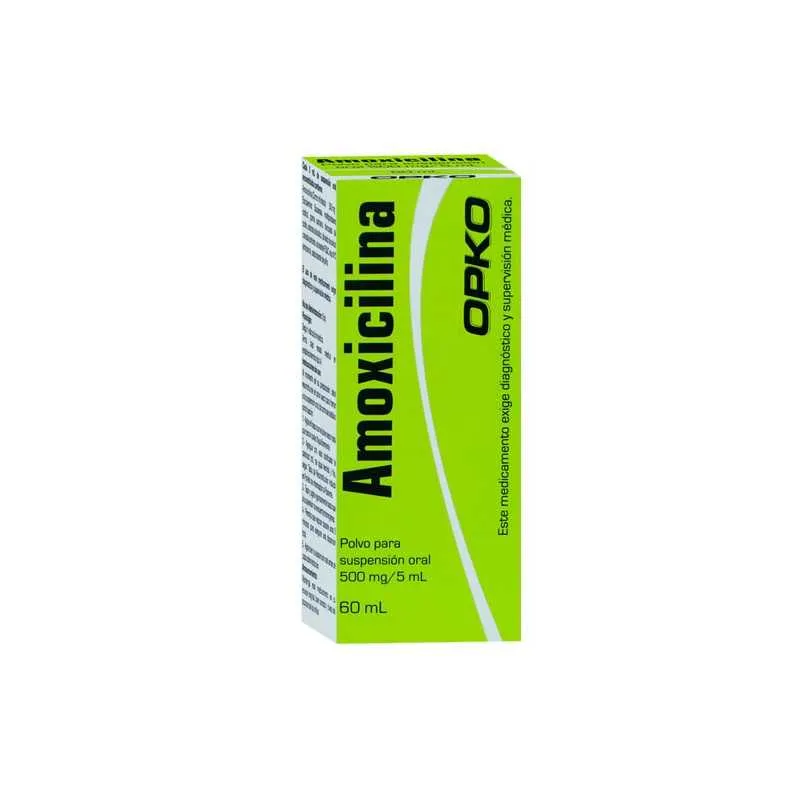 Amoxicilina 500 mg/5 ml Polvo Suspensión Oral 60 ml - OPKO