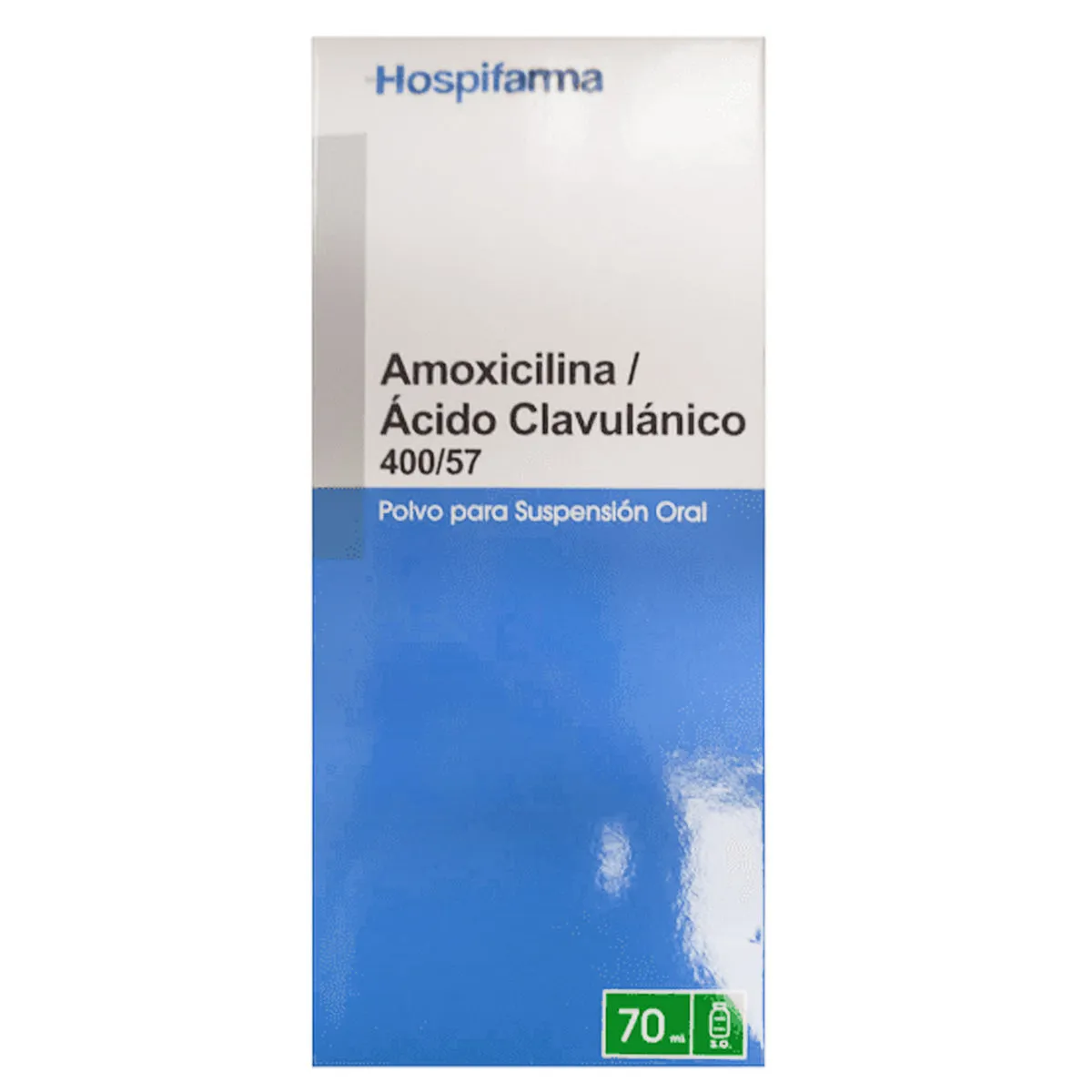 Amoxicilina / Ácido Clavulánico 400/57 mg Suspensión Oral 70 ml - Hospifarma
