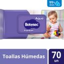 Babysec Aqua Premium Toallas Húmedas 70 un