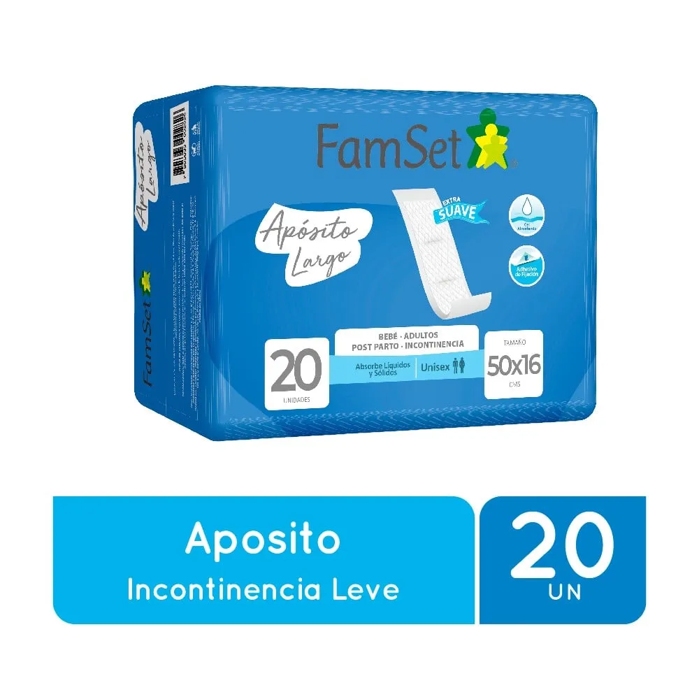FamSet Apósito Largo Talla XG 20 Unidades - Extra Suave