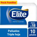 Elite Pañuelos Triple Hoja Máxima Suavidad con Aloe Vera Pack 18