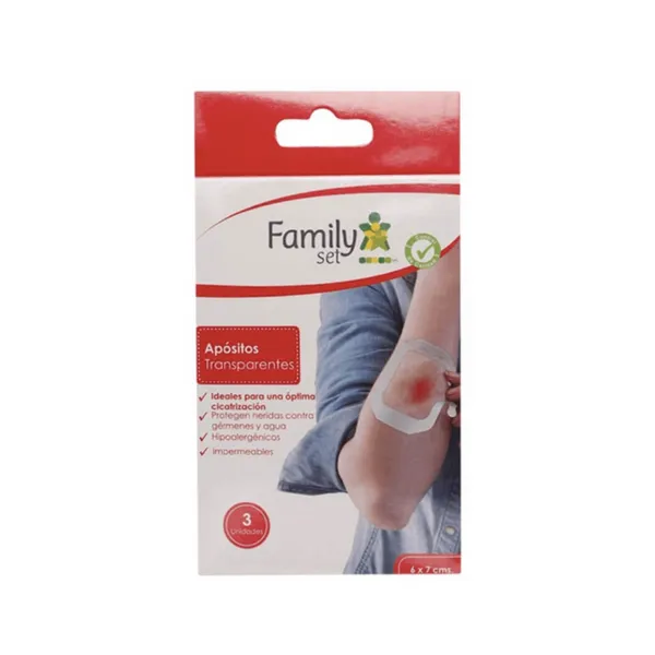 Family Set Apósitos Transparentes 3 Unidades