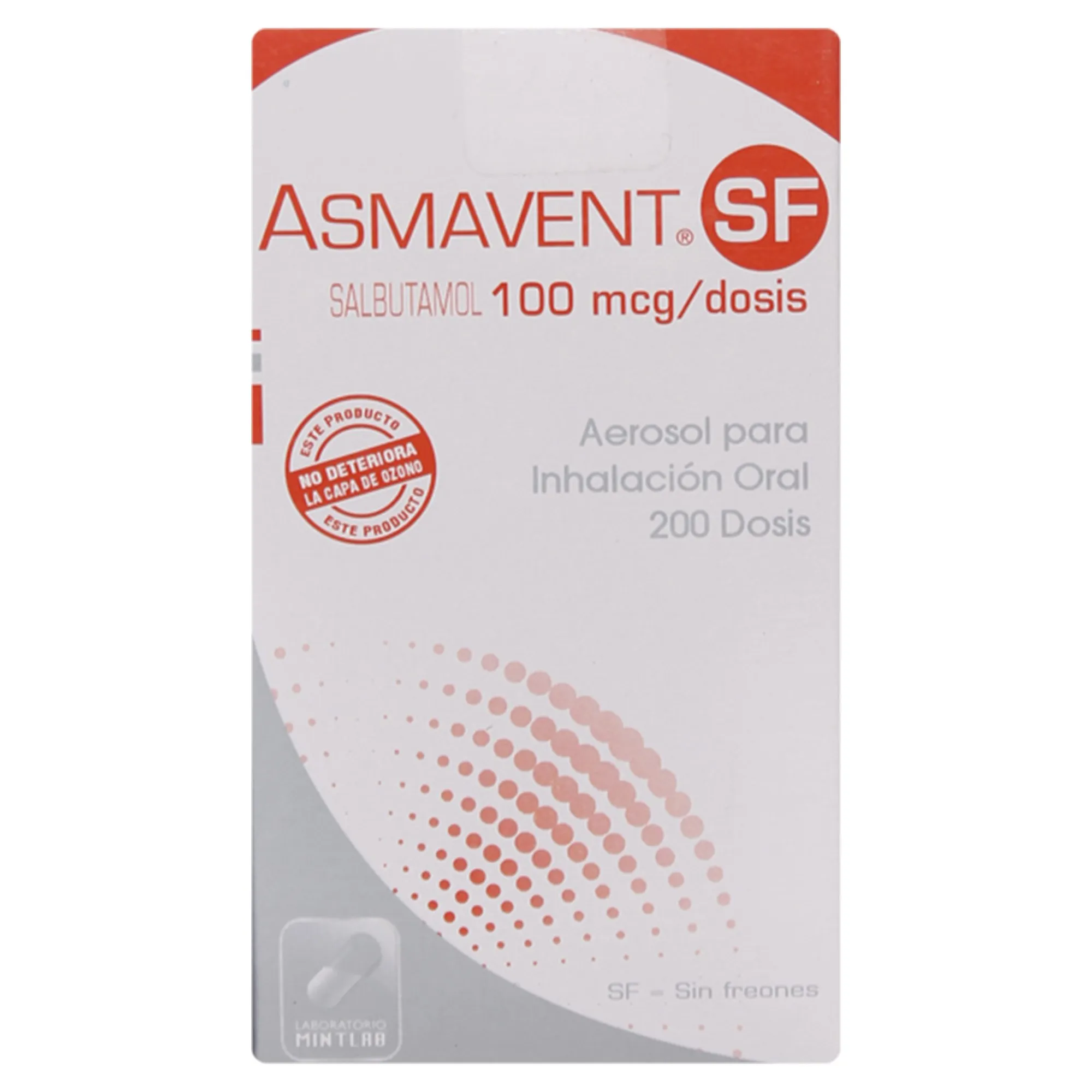 Asmavent SF 100 mcg/dosis Inhalador Bucal 200 Dosis - Salbutamol