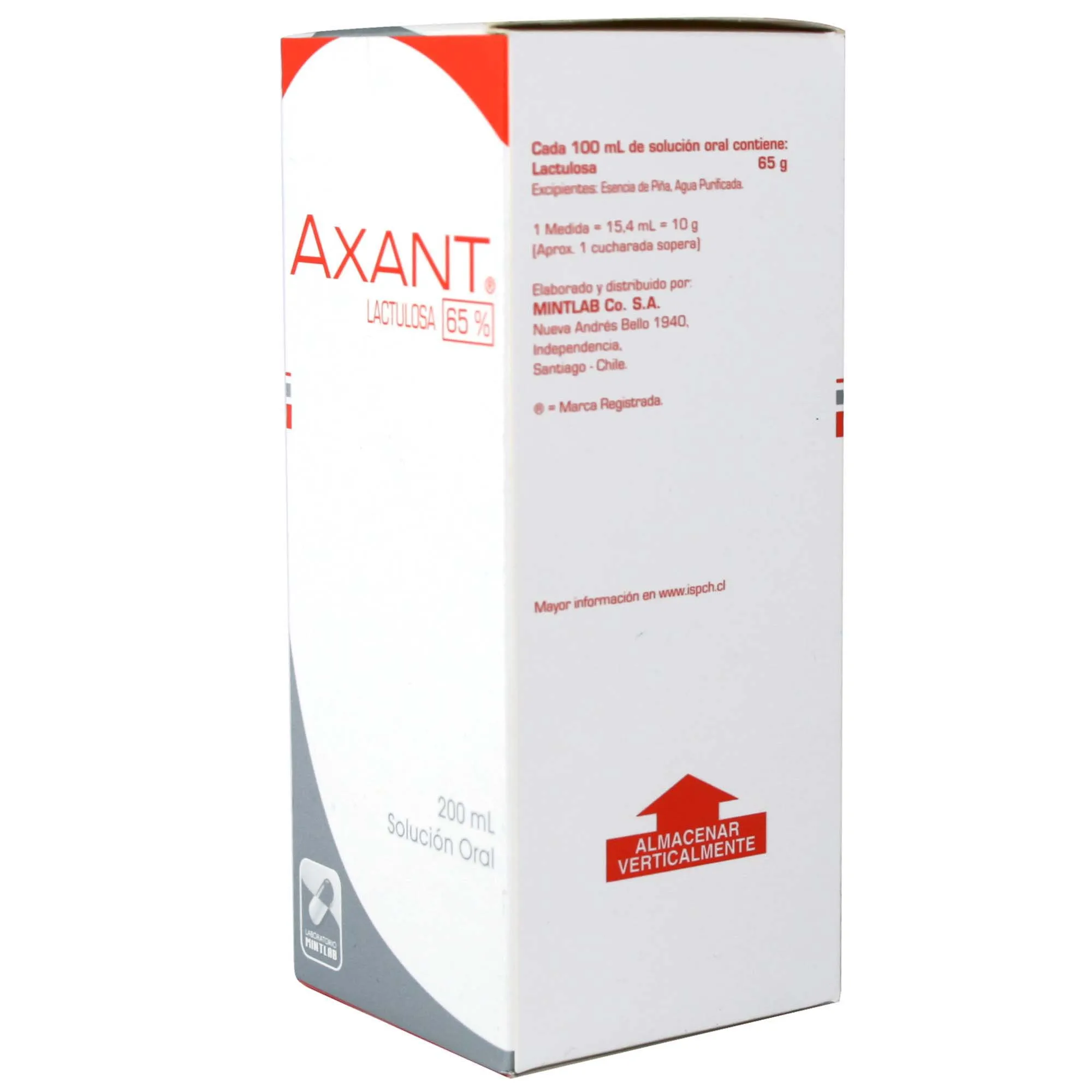 Axant Lactulosa 65% 200 mL Solución Oral - Lactulosa