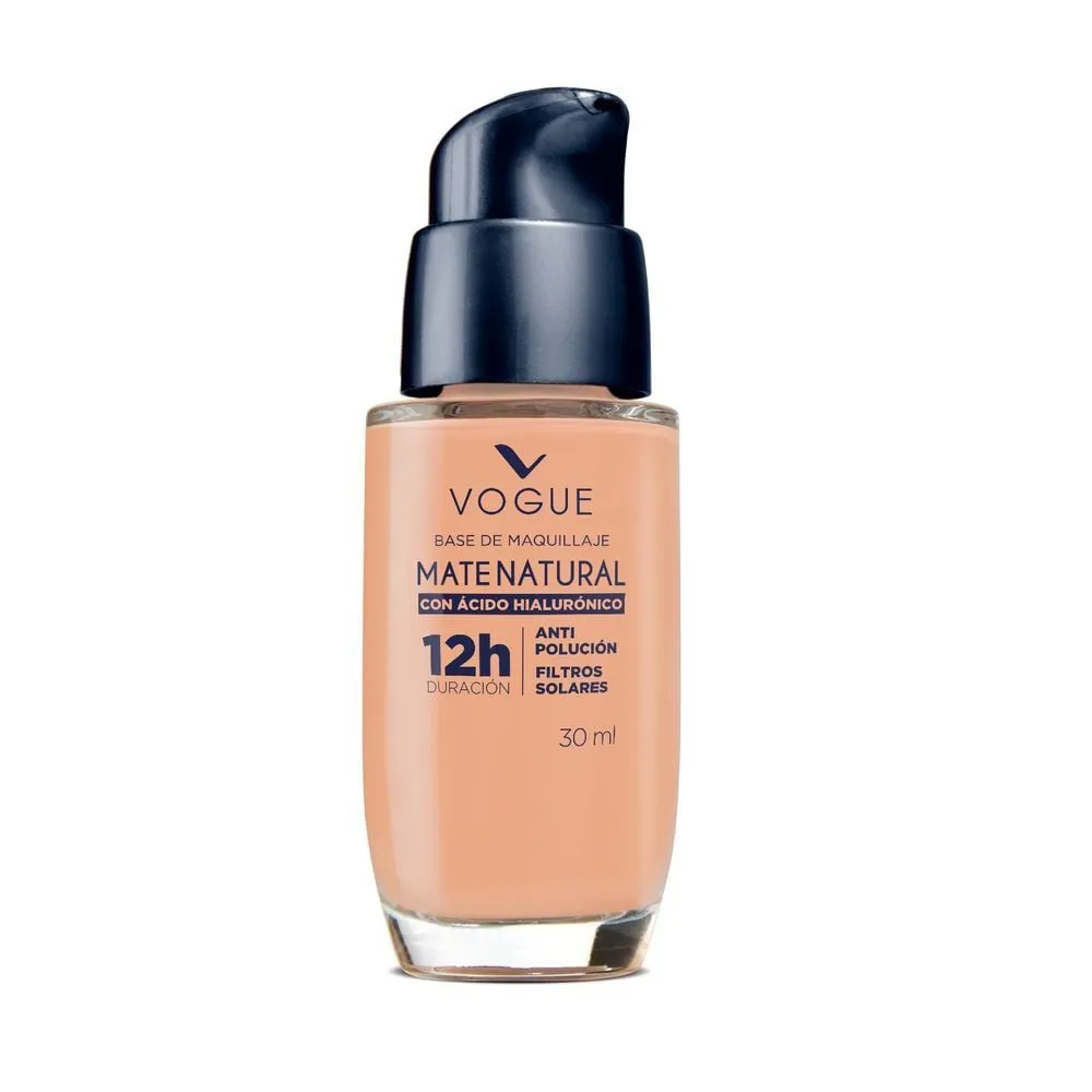 Vogue Base Mate Natural Arena 30 ml - Ácido Hialurónico