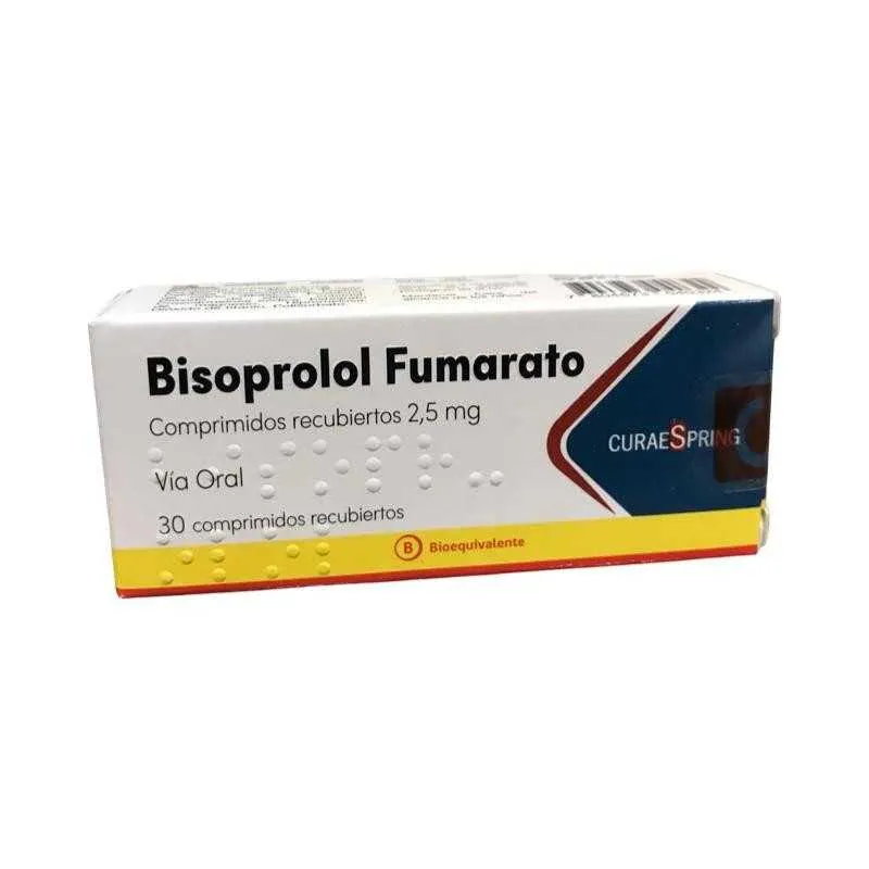 Bisoprolol 2.5 mg x 30 Comprimidos - CuraeSpring