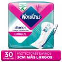 Nosotras Protector Diario Largos 30 Unidades
