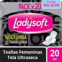 Ladysoft Nocturna Ultradelgada Tela Ultraseca 20 un