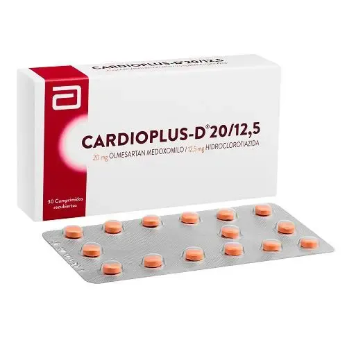 Cardioplus-D 20/12.5 mg 40 Comp. - Olmesartán + Hidroclorotiazida