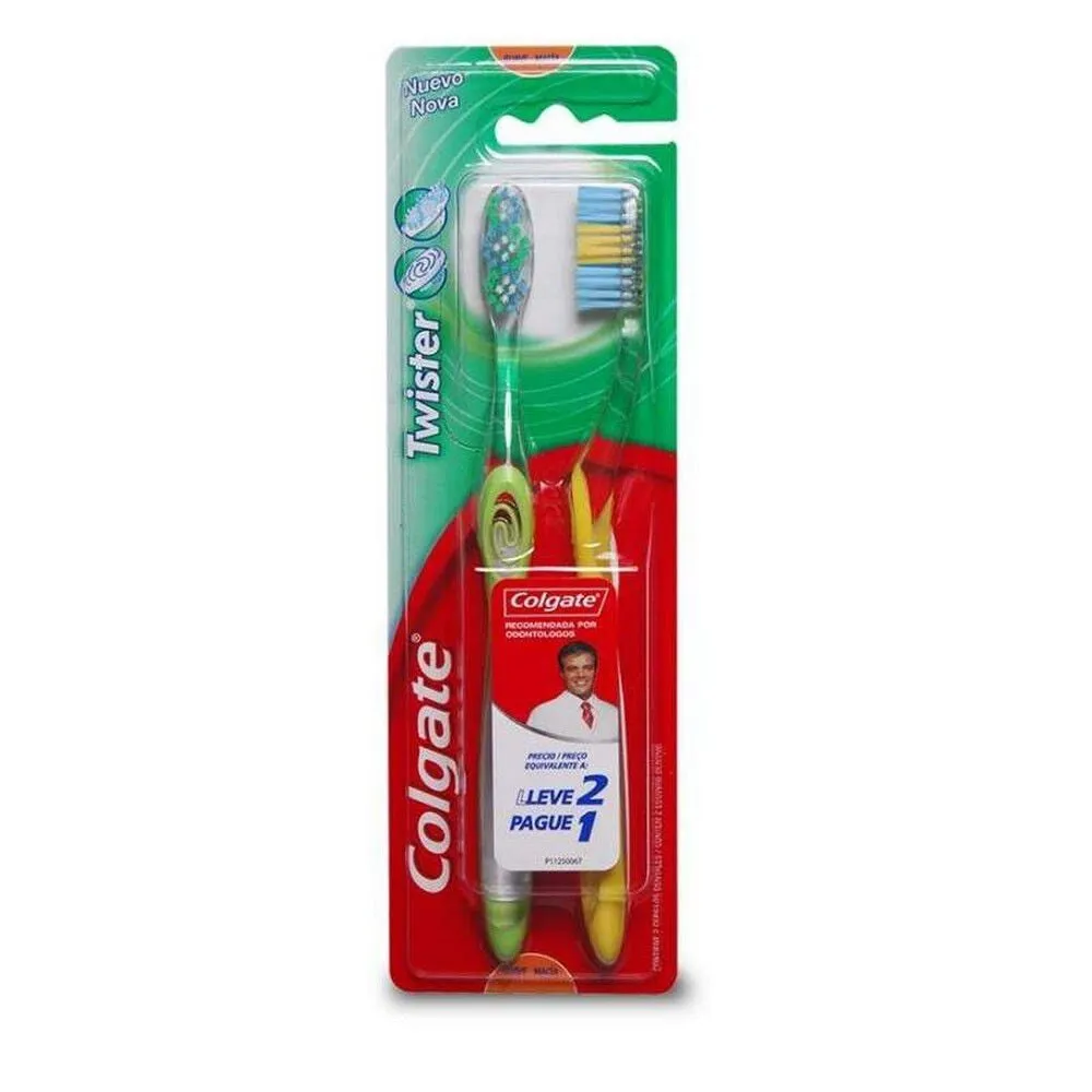 Colgate Twister Fresh Suave 2 Unidades - Cepillo Dental Pack 2x1