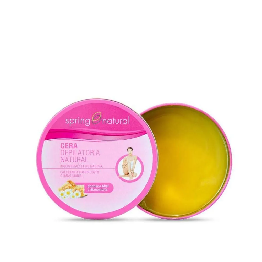 Spring Natural Cera Depilatoria Natural Miel y Manzanilla 200 g