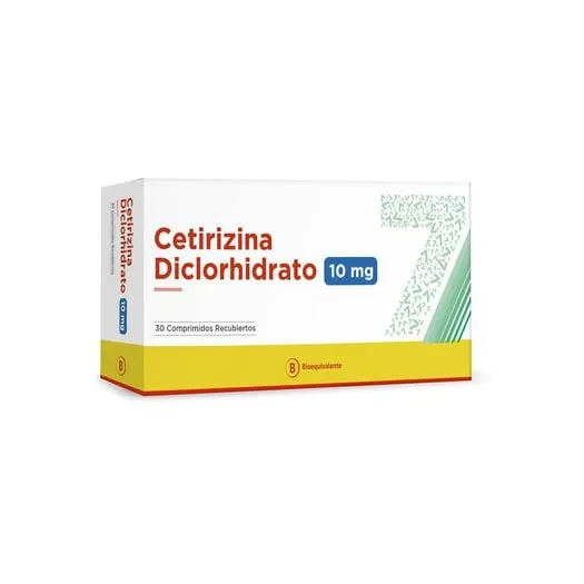 Cetirizina Diclorhidrato 10 mg x 30 Comprimidos - Seven Pharma