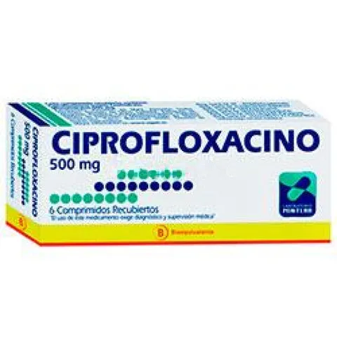 Ciprofloxacino 500 mg x 6 Comprimidos - Mintlab