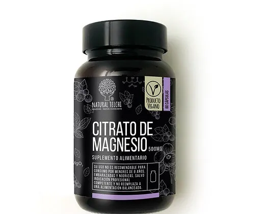 Natural Telchi Citrato de Magnesio 500 mg 60 Cápsulas