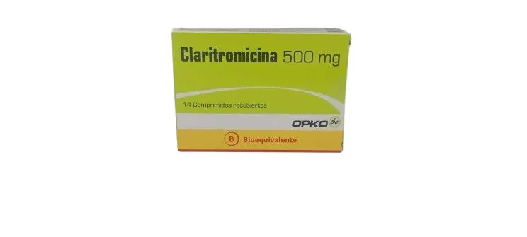 Claritromicina 500 mg x 14 Comprimidos - Opko