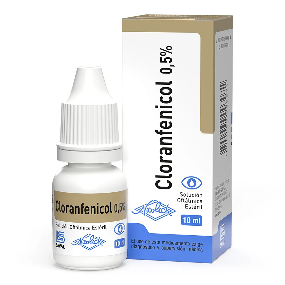 Cloranfenicol Nicolich 0.5% x 10 ml Gotas Oftálmicas
