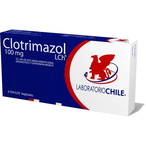 Clotrimazol 100 mg x 6 óvulos - Laboratorio Chile