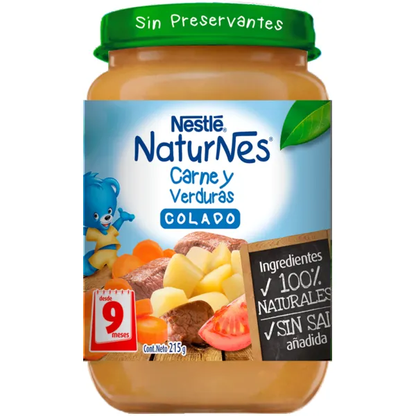 Nestlé NaturNes Colado Carne y Verduras 215 g - Desde 9 Meses