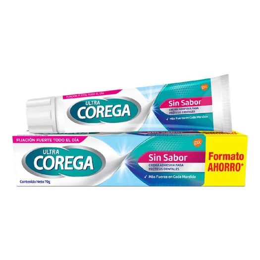 Corega Ultra Crema Adhesiva Sin Sabor 70 g