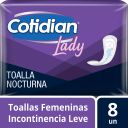 Cotidian Lady Toalla Nocturna 8 Unidades