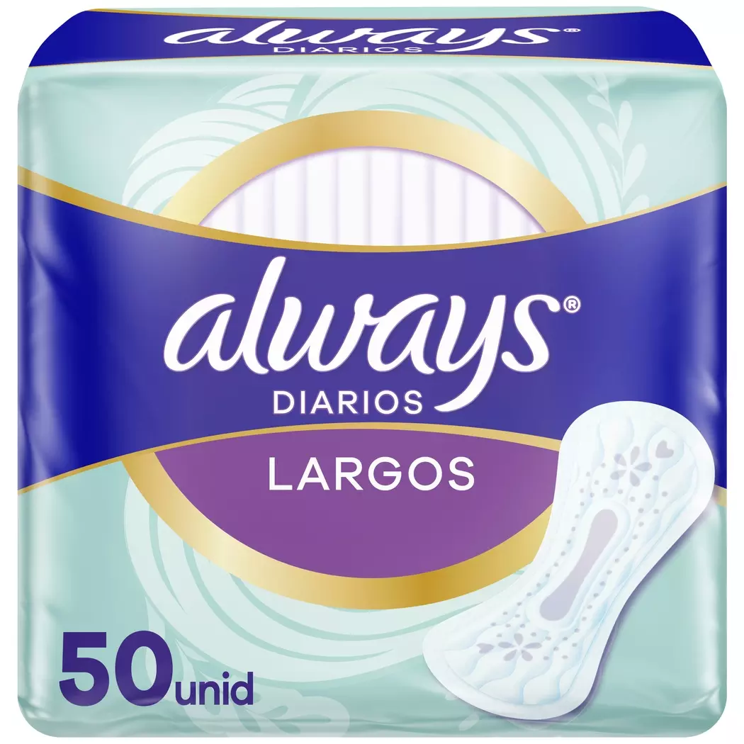 Always Protectores Diarios Largos 50 Unidades