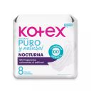 Kotex Puro y Natural Nocturna 8 Toallas