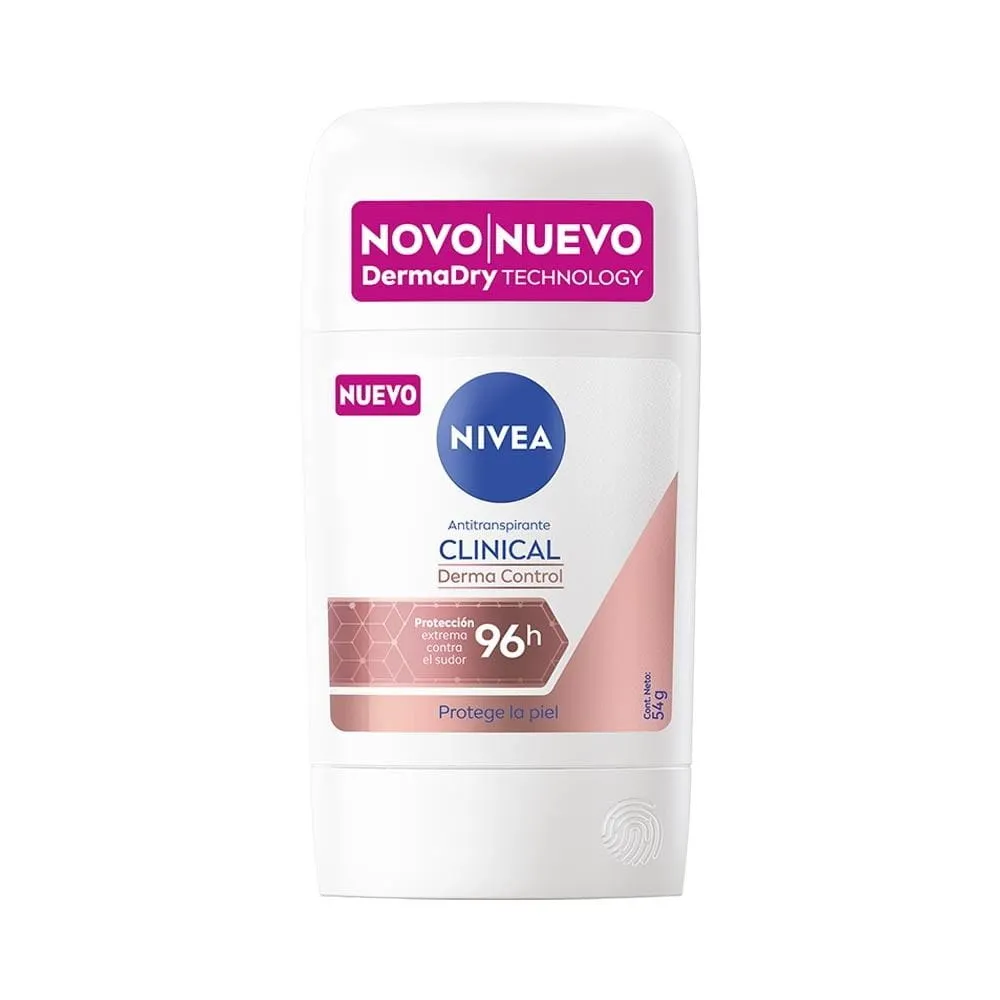 Nivea Clinical Derma Control Barra Antitranspirante 54 g