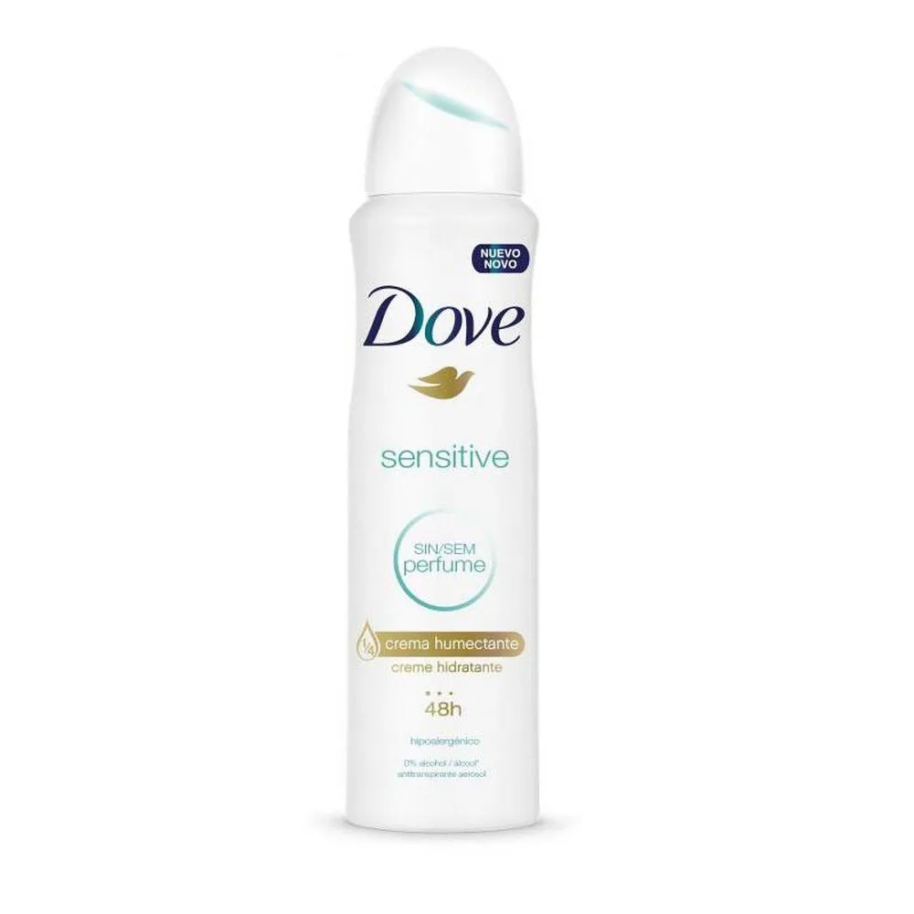 Dove Desodorante Aerosol Sensitive 150 ml - Antitranspirante Sin Perfume