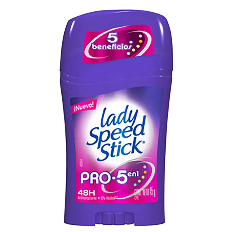 Lady Speed Stick Pro 5 en 1 Barra Antitranspirante 45 g