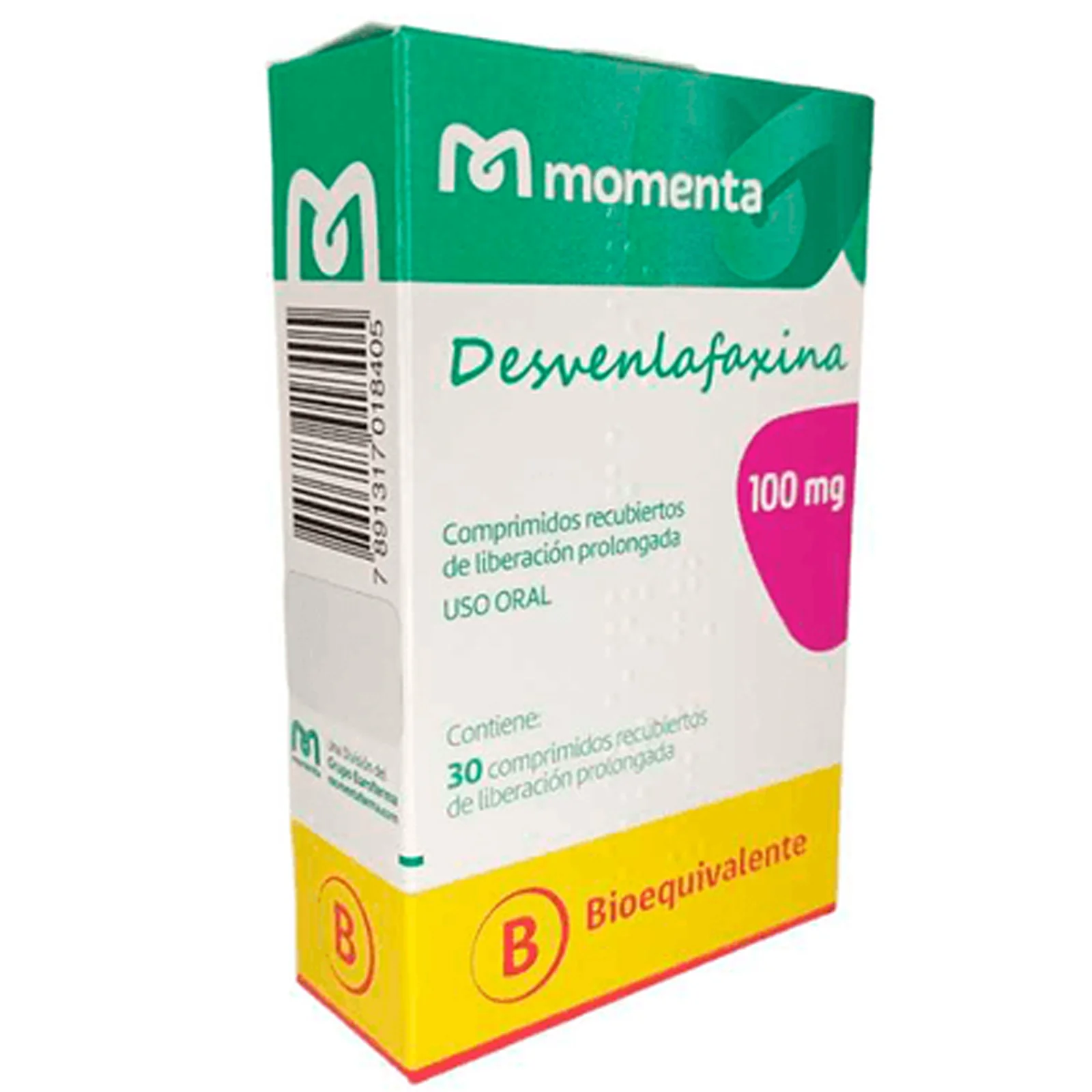 Desvenlafaxina 100 mg x 30 Comprimidos - Momenta Eurofarma