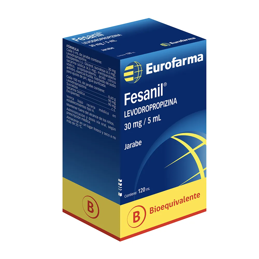 Fesanil 30 mg/5 mL x 120 mL Jarabe - Levodropropizina