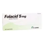 Folacid 5 mg x 30 Comprimidos - Ácido Fólico