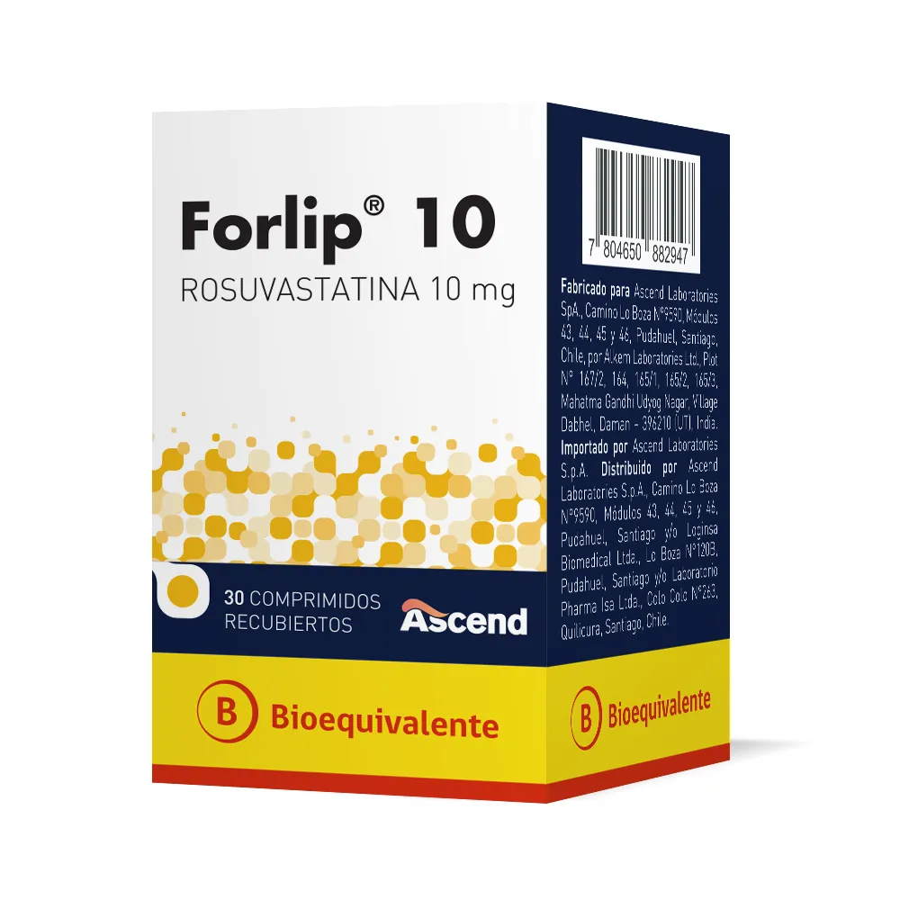 Forlip 10 mg x 30 Comprimidos - Rosuvastatina