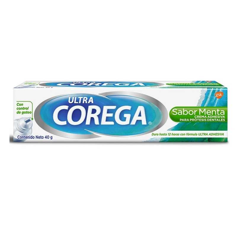 Corega Ultra Crema Adhesiva Sabor Menta 40 g