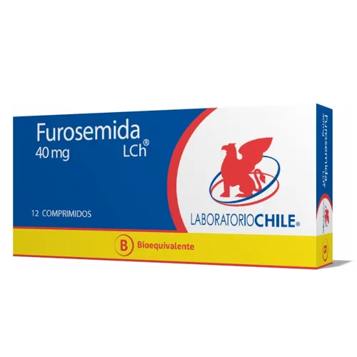 Furosemida 40 mg x 12 Comprimidos - Laboratorio Chile
