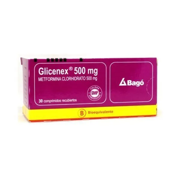Glicenex 500 mg x 30 Comprimidos - Metformina