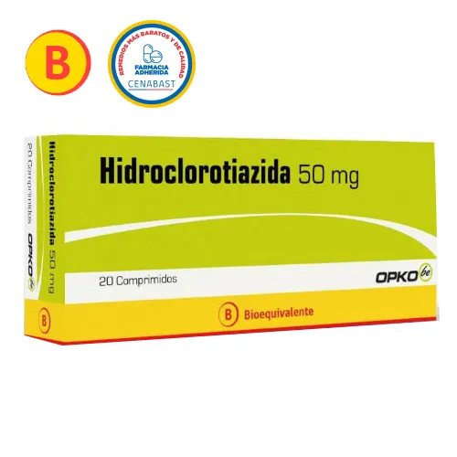 Hidroclorotiazida 50 mg x 20 Comprimidos - OPKO