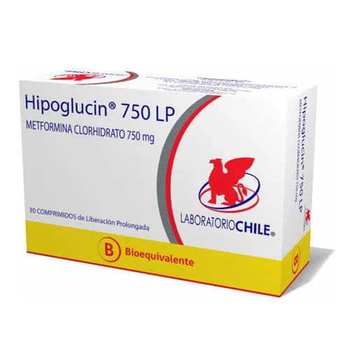 Hipoglucin LP 750 mg x 30 Comprimidos - Metformina Clorhidrato
