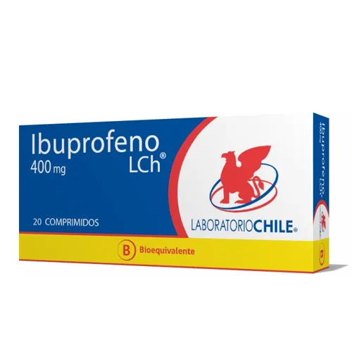 Ibuprofeno 400 mg x 20 Comprimidos - Laboratorio Chile