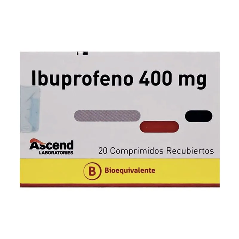 Ibuprofeno 400 mg x 20 Comprimidos - Ascend
