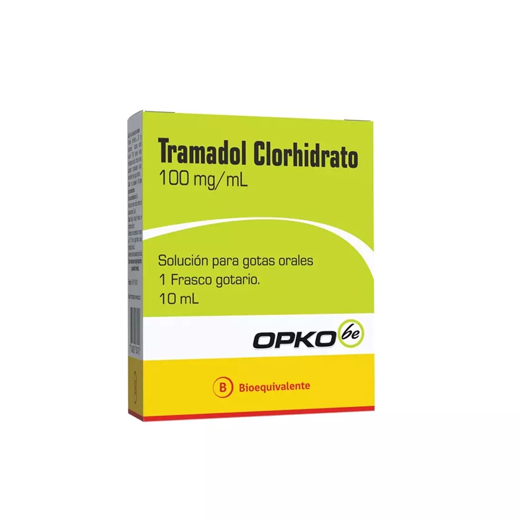 Tramadol Clorhidrato 100 mg/mL Gotas 10 mL - Opko