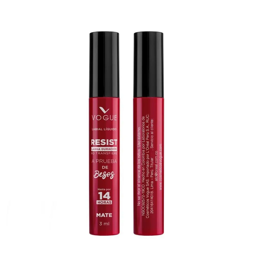 Vogue Resist Apasionada Labial Líquido 3 ml