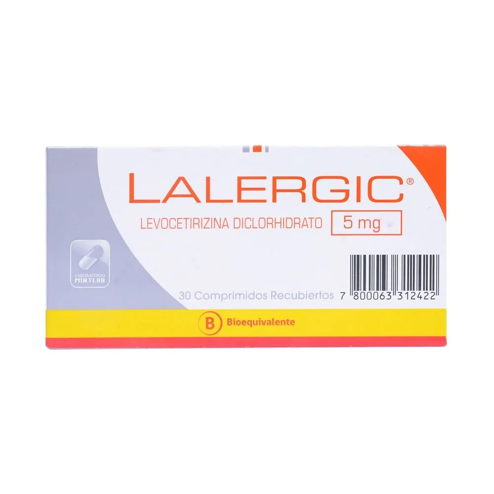 Lalergic 5 mg x 30 Comprimidos - Levocetirizina