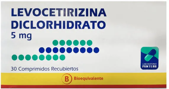 Levocetirizina 5 mg x 30 Comprimidos - Mintlab