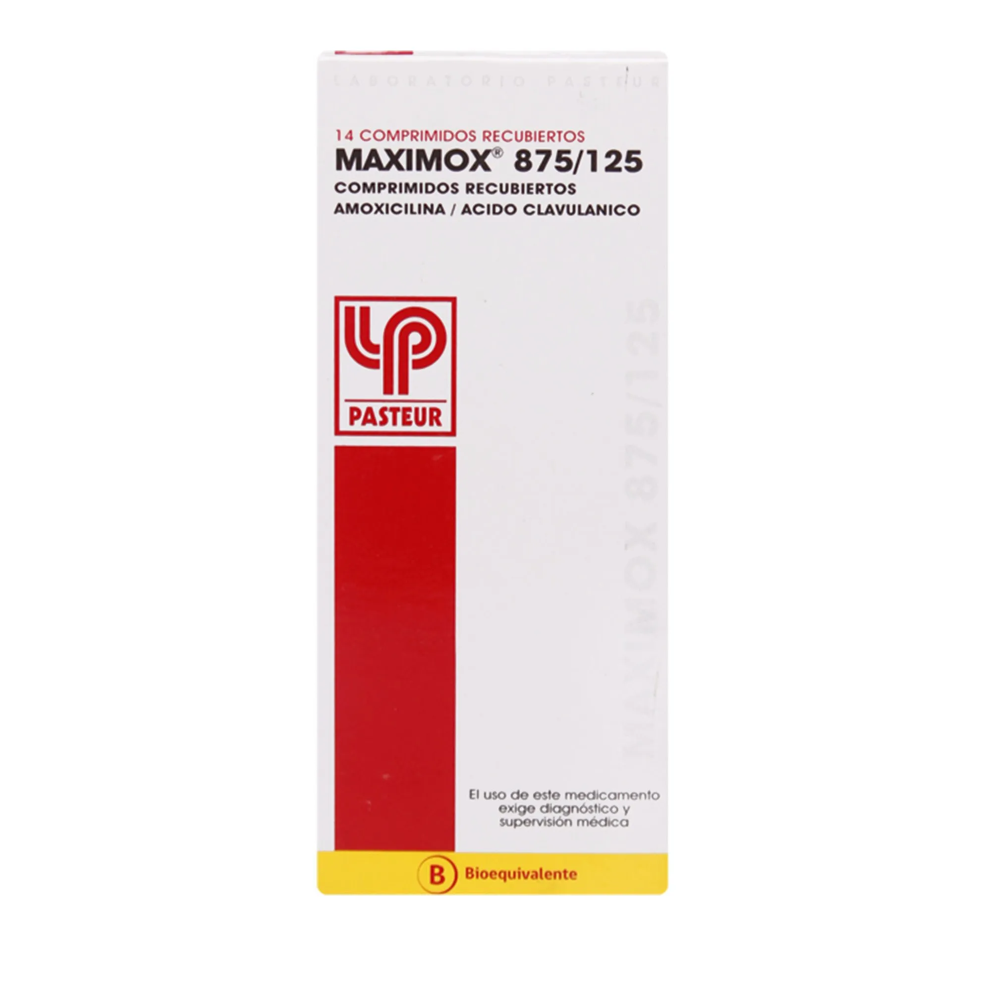 Maximox 875 mg/125 mg x 14 Comprimidos - Amoxicilina + Ácido Clavulánico